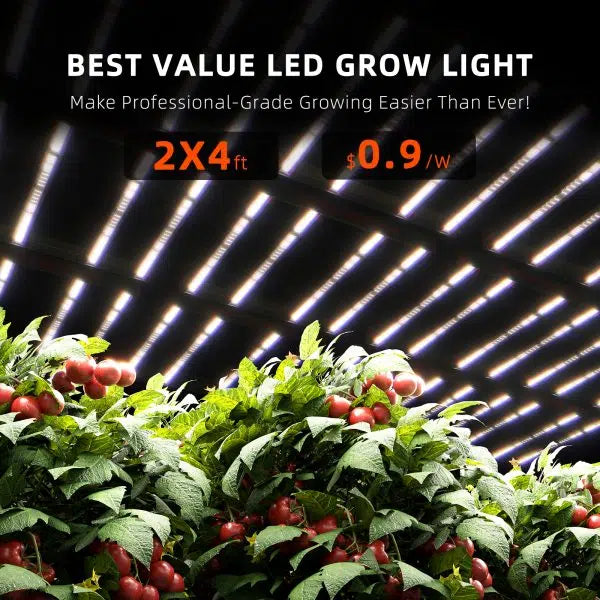 Spider Farmer® G4500 430W Dimmable Cost effective Full Spectrum High Yield LED Grow Light for 2X4 / 3X5